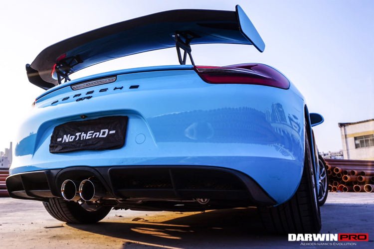 2012 - 2016 Porsche 981 Boxster/Cayman GT4 Style Style Carbon Fiber Trunk Spoiler